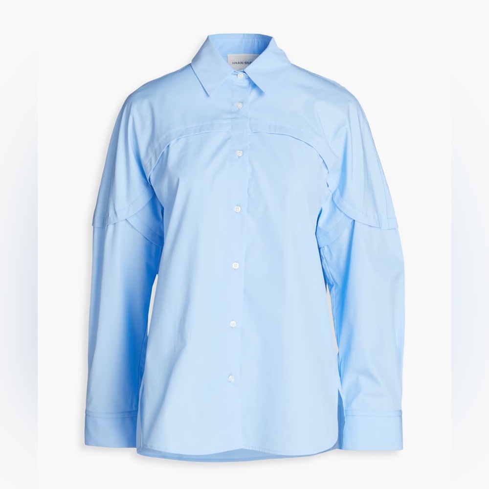 LOULOU STUDIO alnon button down blouse